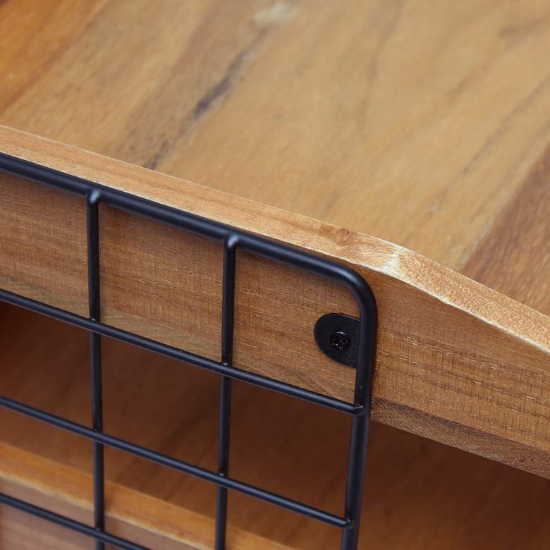 Stacks Natural Wood 3-Shelf Desk Organizer Mail Letter Tray more views