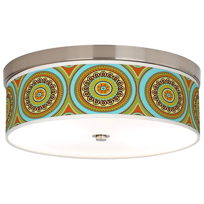 Image 1 Stacy Garcia Arno Mosaic Daybreak Giclee Shade Ceiling Light