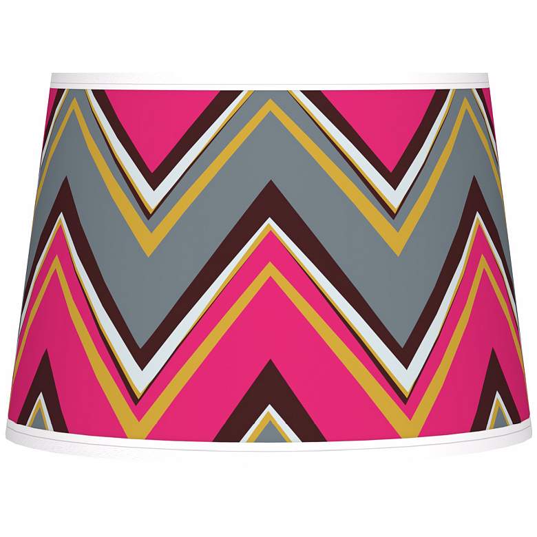 Image 1 Stacy Garcia Chevron Pride Pink Tapered Shade 10x12x8 (Spider)