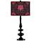 Stacy Garcia Florentia Wild Berry Giclee Paley Black Table Lamp