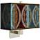 Stacy Garcia Pearl Leaf Peacock Rectangular Shade Wall Sconce