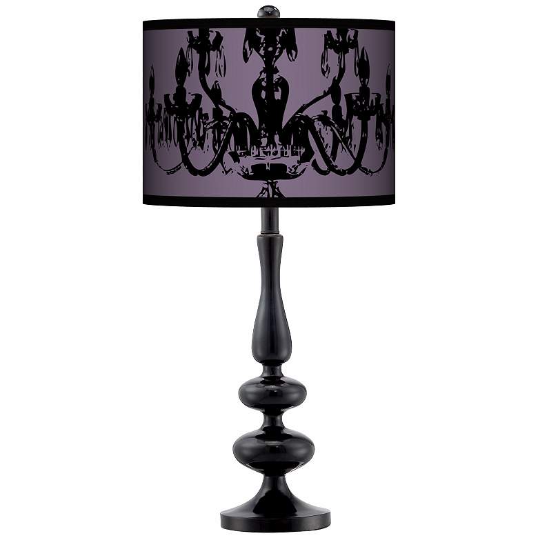 Image 1 Stacy Garcia Posh Lavender Giclee Paley Black Table Lamp