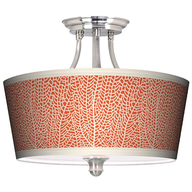 Image 1 Stacy Garcia Seafan Coral Tapered Drum Giclee Ceiling Light