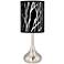 Stacy Garcia Twiggy Black Giclee Droplet Table Lamp
