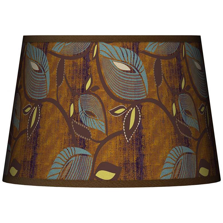 Image 1 Stacy Garcia Vine Peacock Tapered Shade 13x16x10.5 (Spider)