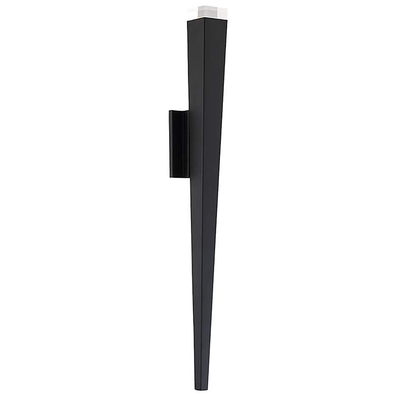 Image 1 Staff 32 inchH x 4.6 inchW 1-Light Outdoor Wall Light in Black