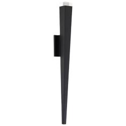 Staff 32&quot;H x 4.6&quot;W 1-Light Outdoor Wall Light in Black