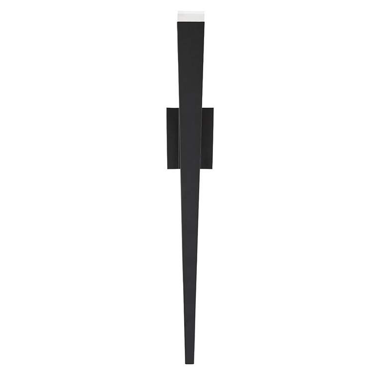 Image 3 Staff 32"H x 4.6"W 1-Light Outdoor Wall Light in Black more views