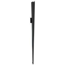 Staff 70&quot;H x 4.6&quot;W 1-Light Outdoor Wall Light in Black