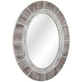 Image1 of Stafford 1 Distressed Brown Gray 30" x 38 1/2" Wall Mirror