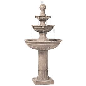 Image2 of Stafford 48" High Three Tier Traditional Garden Fountain
