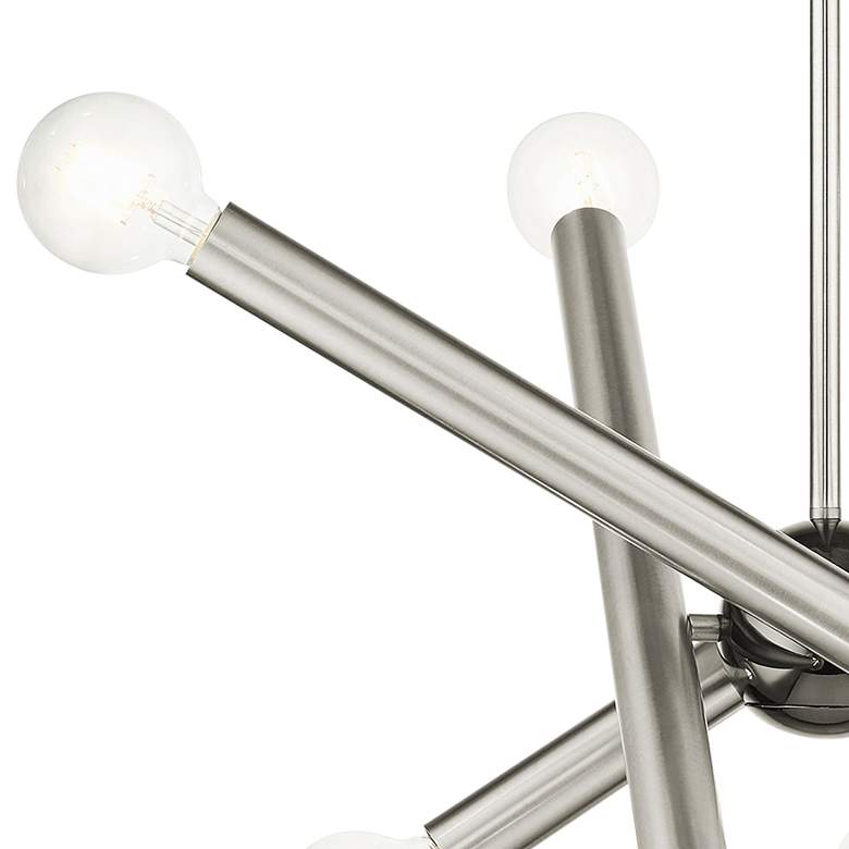 Image 4 Stafford 8 Light Brushed Nickel Chandelier more views