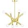 Stafford 8 Light Satin Brass Chandelier
