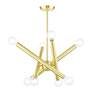 5_Stafford 8 Light Satin Brass Chandelier more views