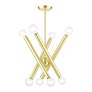 6_Stafford 8 Light Satin Brass Chandelier more views