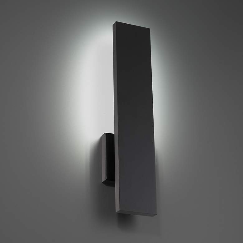 Image 1 Stag 2.5"H x 4.5"W 1-Light Outdoor Wall Light in Black