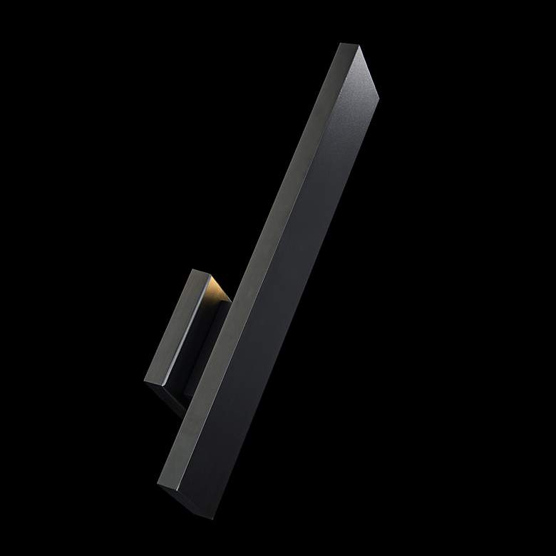 Image 5 Stag 2.5"H x 4.5"W 1-Light Outdoor Wall Light in Black more views