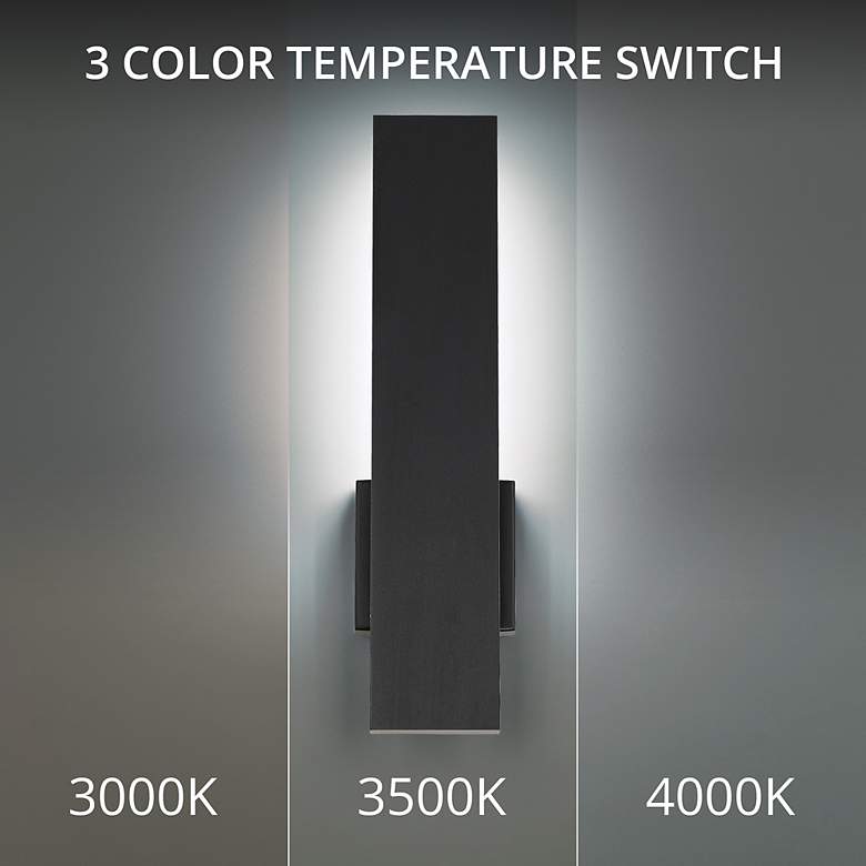 Image 6 Stag 2.5"H x 4.5"W 1-Light Outdoor Wall Light in Black more views
