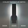 6_Stag 2.5"H x 4.5"W 1-Light Outdoor Wall Light in Black more views