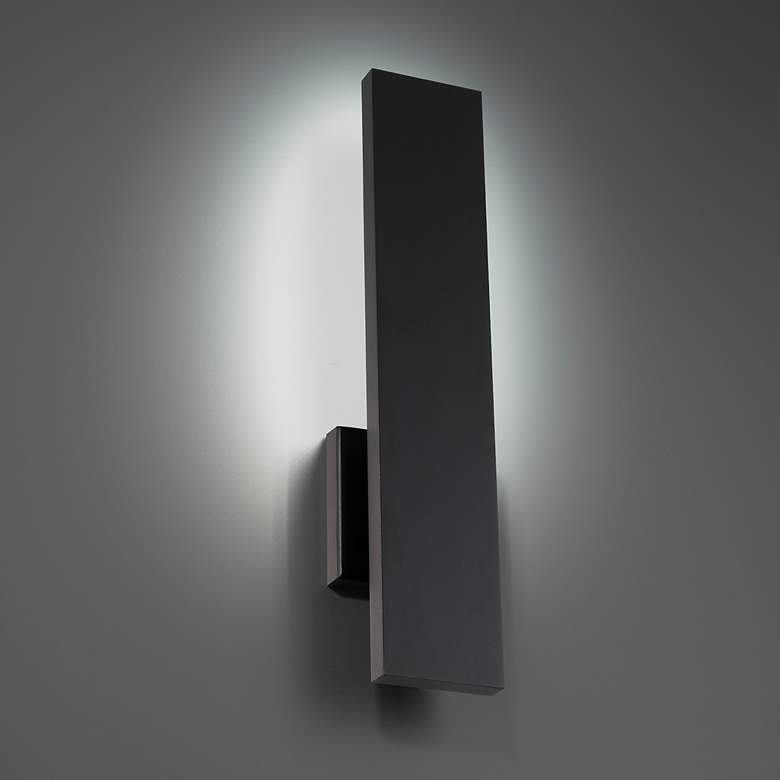 Image 4 Stag 2.5"H x 4.5"W 1-Light Outdoor Wall Light in Black more views