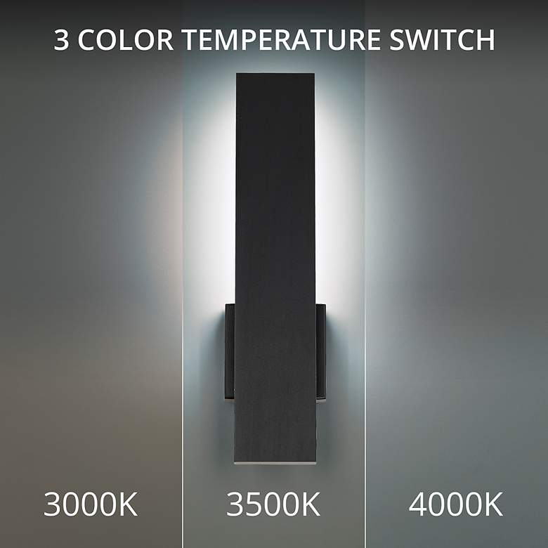 Image 6 Stag 2.5"H x 4.5"W 1-Light Outdoor Wall Light in Black more views