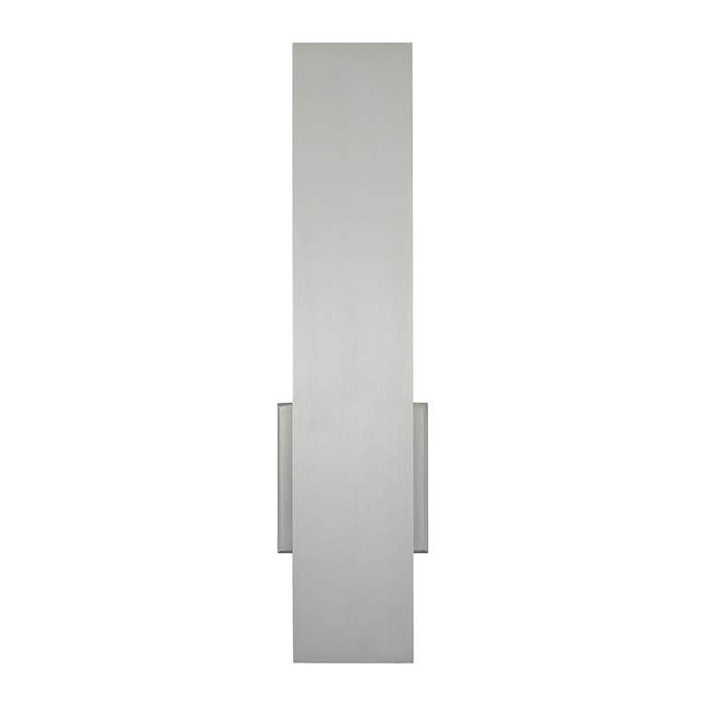 Image 2 Stag 2.5"H x 4.5"W 1-Light Outdoor Wall Light in Brushed Aluminum more views