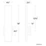 7_Stag 2.5"H x 4.5"W 1-Light Outdoor Wall Light in Brushed Aluminum more views