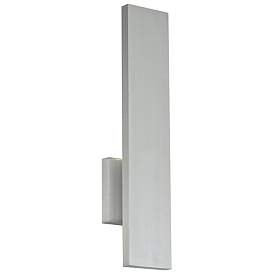 Image2 of Stag 2.5"H x 4.5"W 1-Light Outdoor Wall Light in Brushed Aluminum