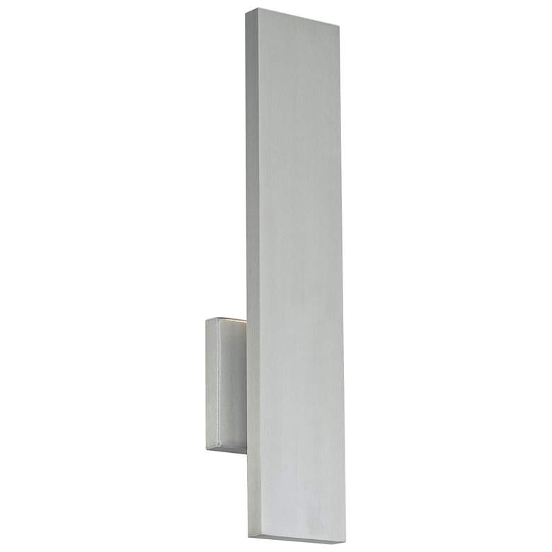Image 2 Stag 2.5"H x 4.5"W 1-Light Outdoor Wall Light in Brushed Aluminum