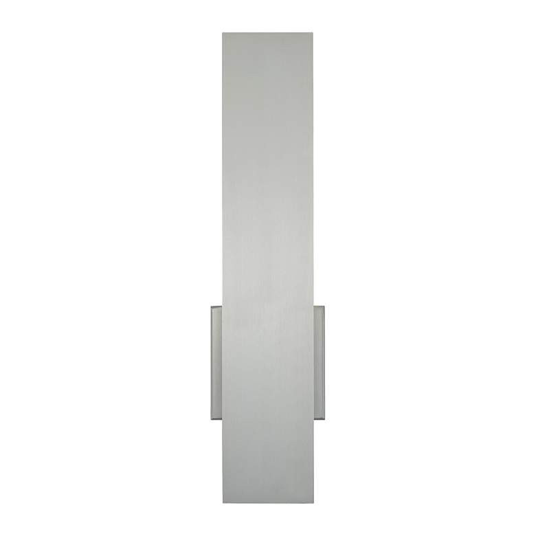 Image 3 Stag 2.5"H x 4.5"W 1-Light Outdoor Wall Light in Brushed Aluminum more views