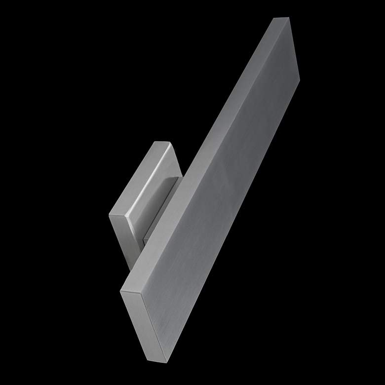 Image 5 Stag 2.5"H x 4.5"W 1-Light Outdoor Wall Light in Brushed Aluminum more views