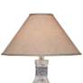 2_Stag Deer Head 30" High Gray Wash Hydrocal Vase Table Lamp more views