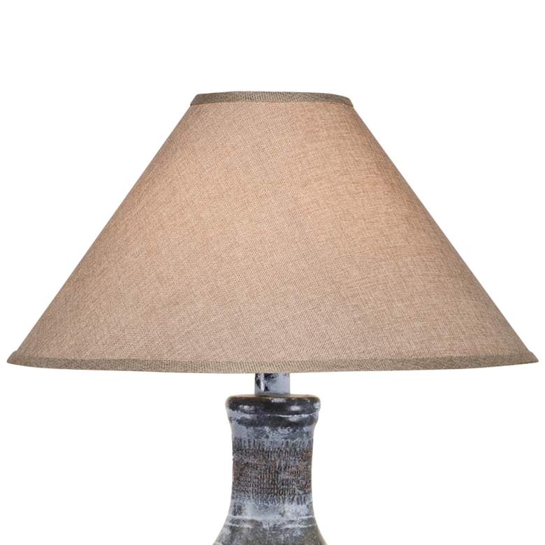 Image 2 Stag Gray Wash Hydrocal Vase Table Lamp more views
