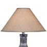 Stag Gray Wash Hydrocal Vase Table Lamp