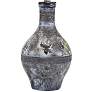Stag Gray Wash Hydrocal Vase Table Lamp