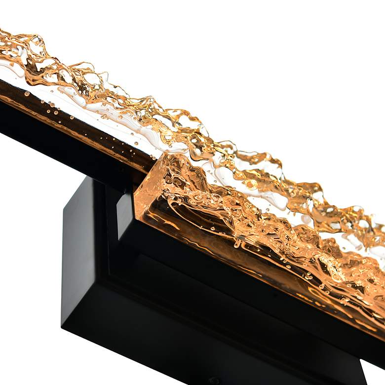 Image 7 Stagger 24" Wide Black 2-Light LED Bath Light more views