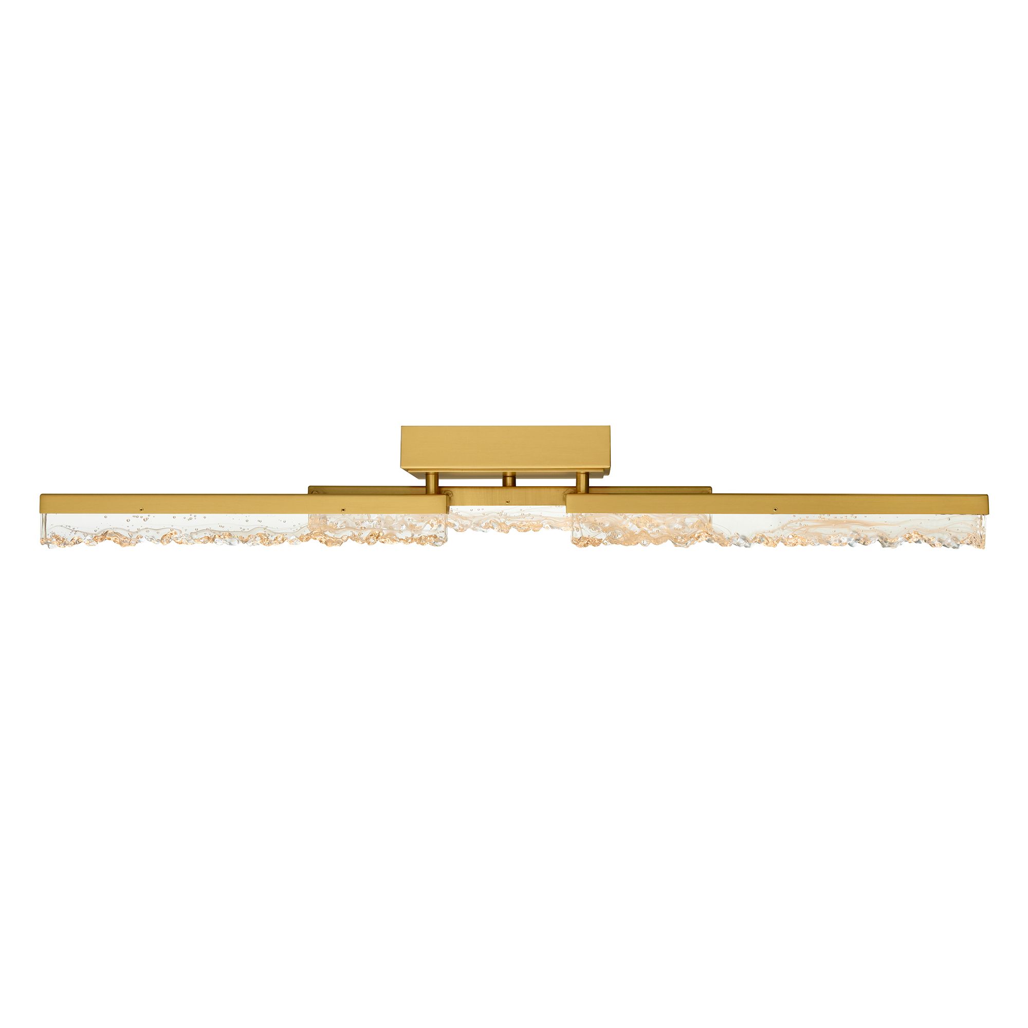 Image 3 Stagger 36" Wide Brass LED Vanity Bath Light more views