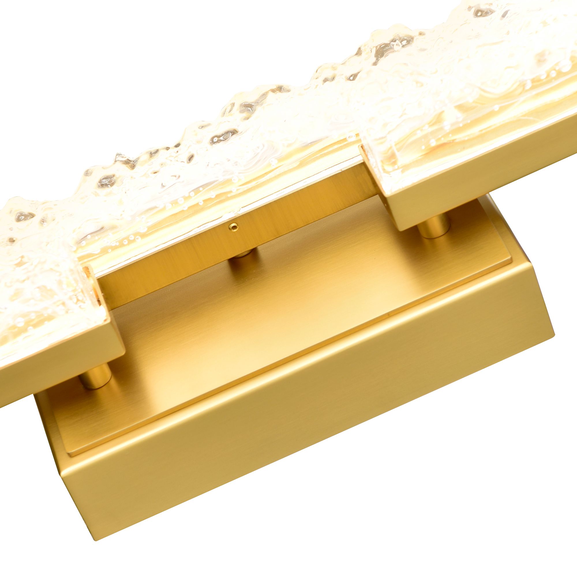 Image 4 Stagger 36" Wide Brass LED Vanity Bath Light more views