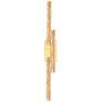 6_Stagger 36" Wide Brass LED Vanity Bath Light more views
