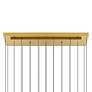 5_Stagger 48" Wide Brass 10-Light LED Linear Chandelier more views