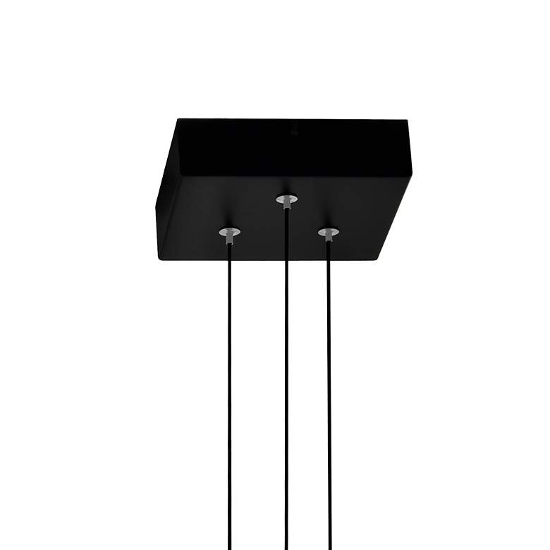 Image 6 Stagger 6" Wide Black LED Multi-Light Pendant more views
