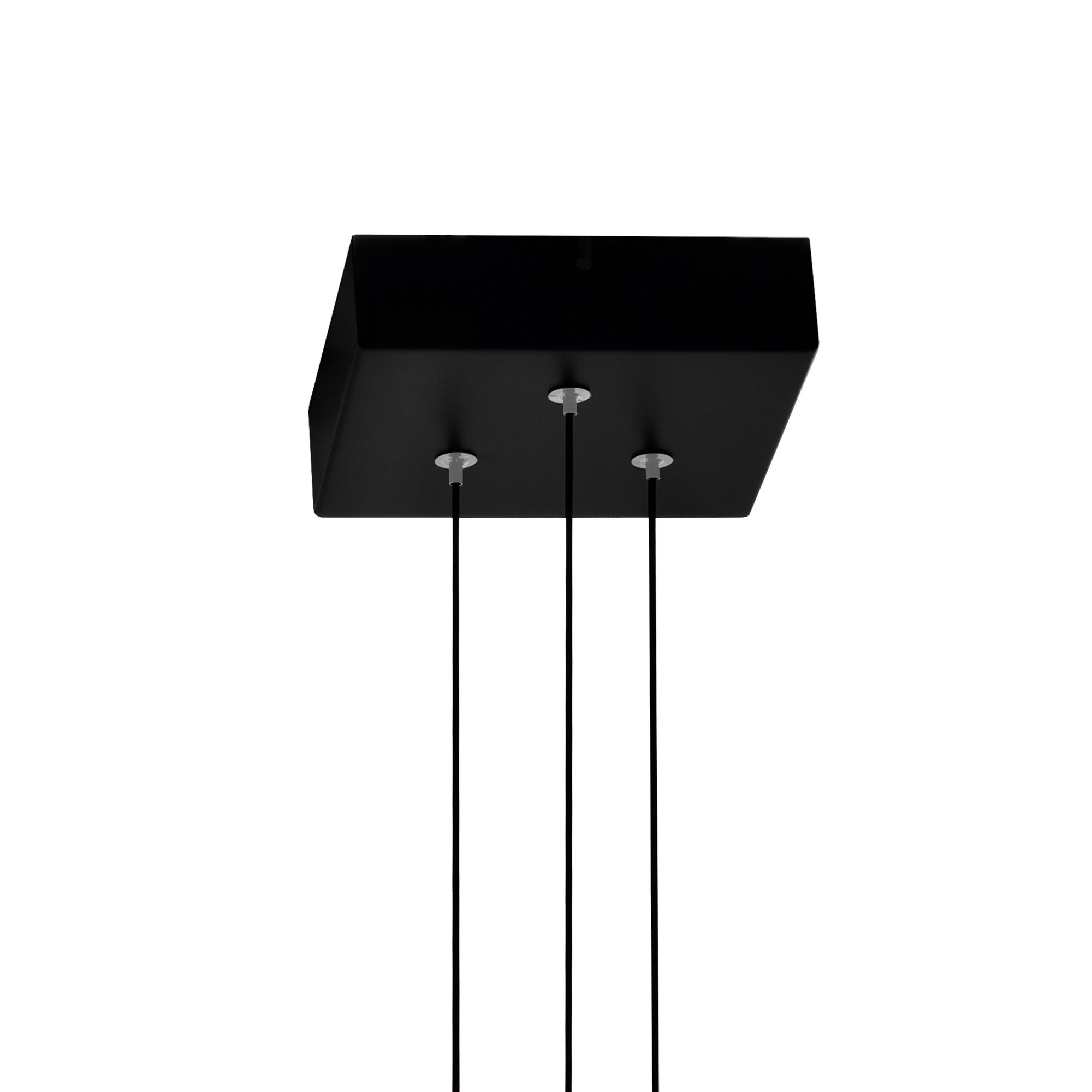 Image 6 Stagger Integrated LED 6in Black Mini Pendant with Handcrafted Glass more views