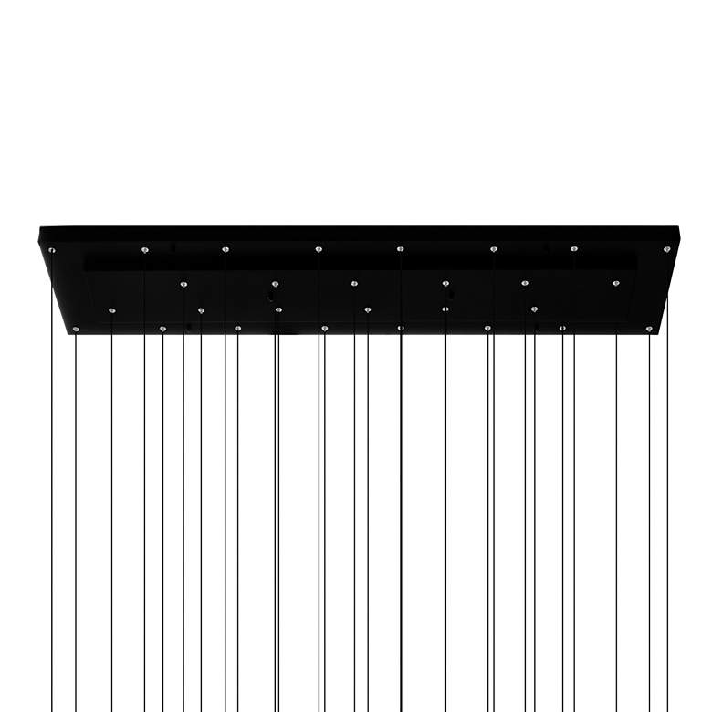 Image 7 Stagger Integrated LED Black Chandelier more views