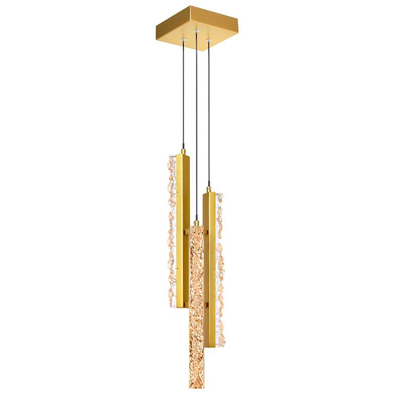 Image 1 Stagger Integrated LED Brass Mini Pendant