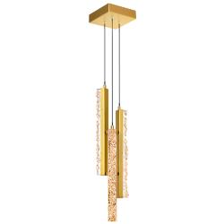 Stagger Integrated LED Brass Mini Pendant
