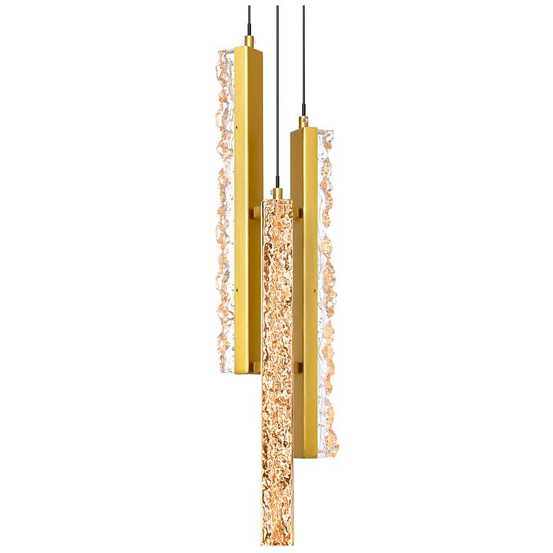 Image 2 Stagger Integrated LED Brass Mini Pendant more views