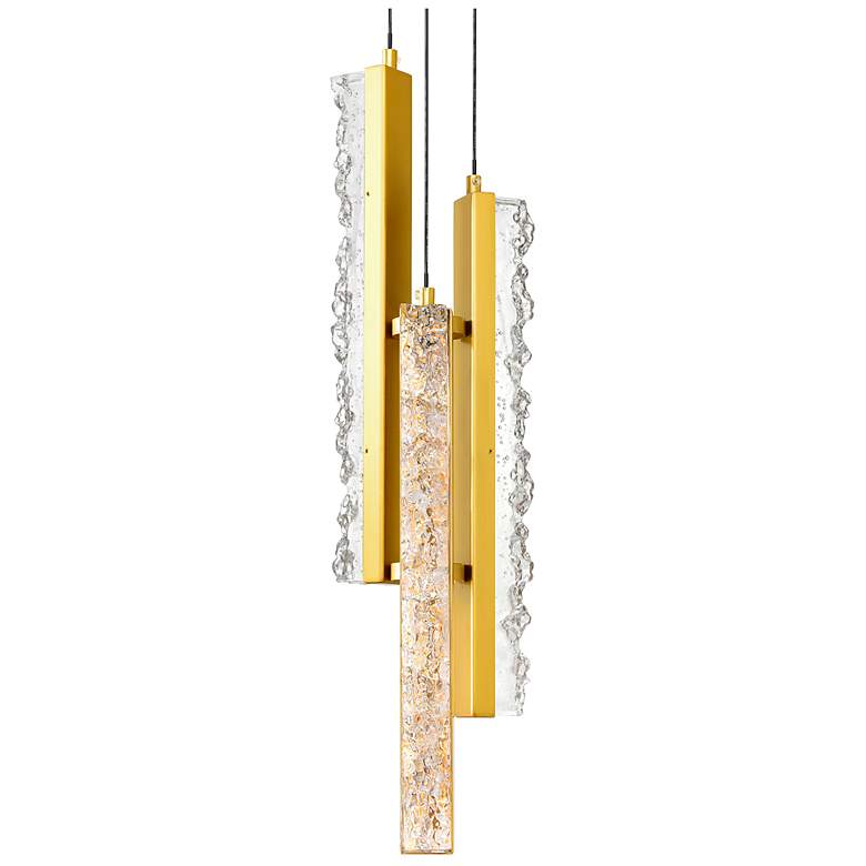 Image 3 Stagger Integrated LED Brass Mini Pendant more views