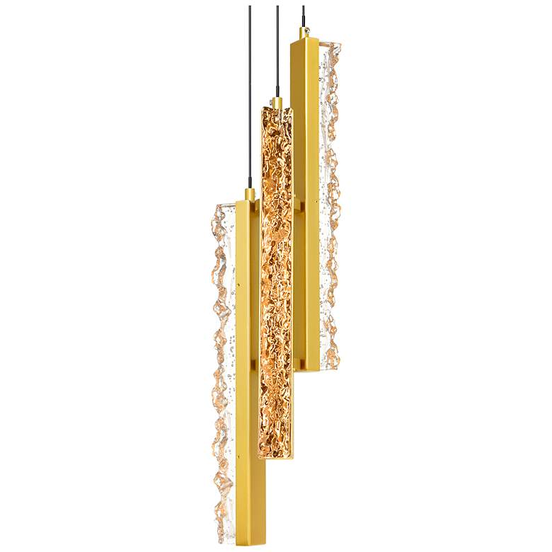 Image 4 Stagger Integrated LED Brass Mini Pendant more views