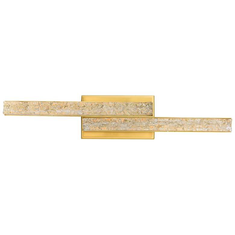 Image 1 Stagger Integrated LED Brass Vanity Light