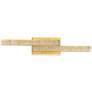 Stagger Integrated LED Brass Vanity Light